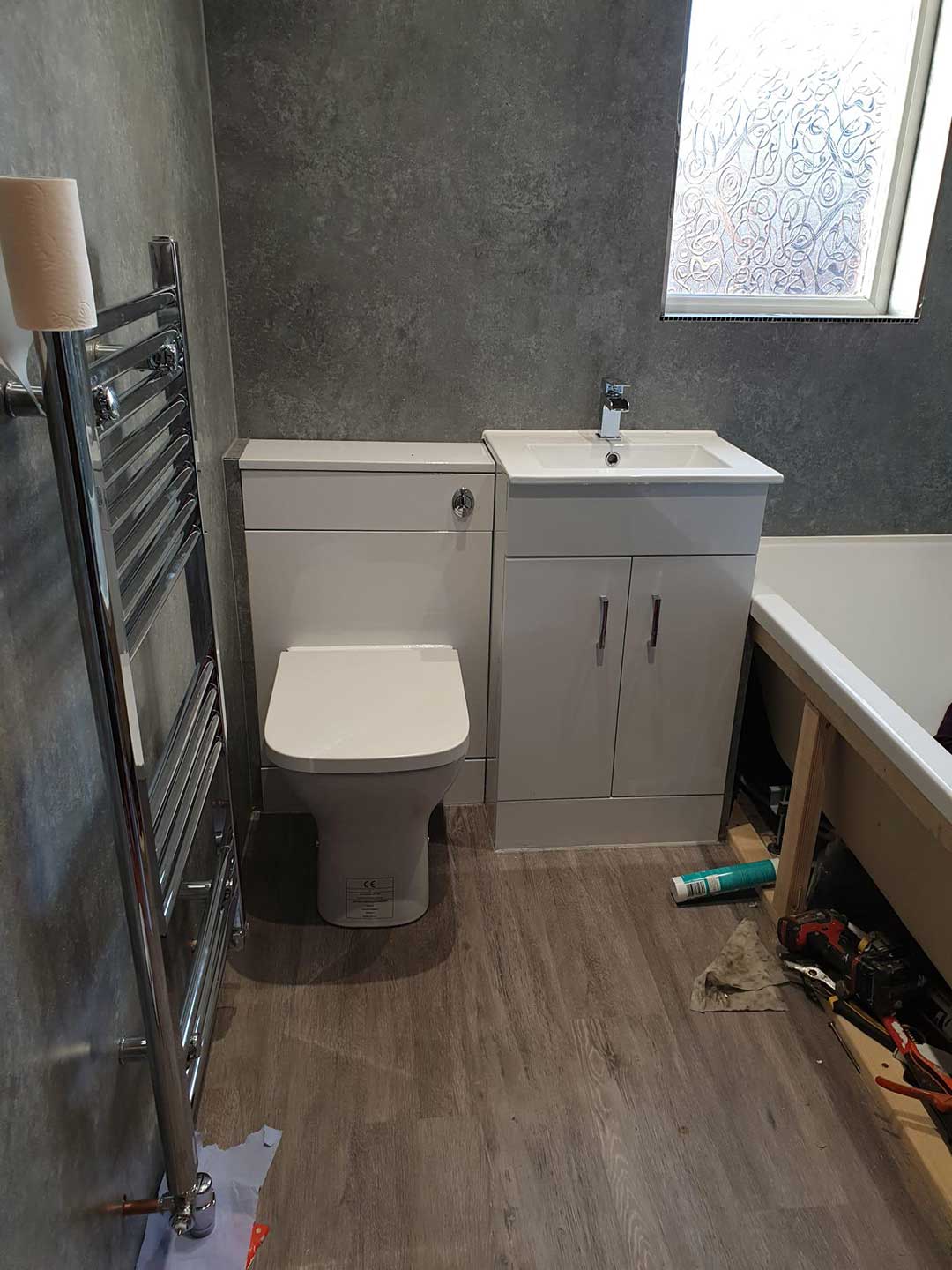 Fitted bathroom